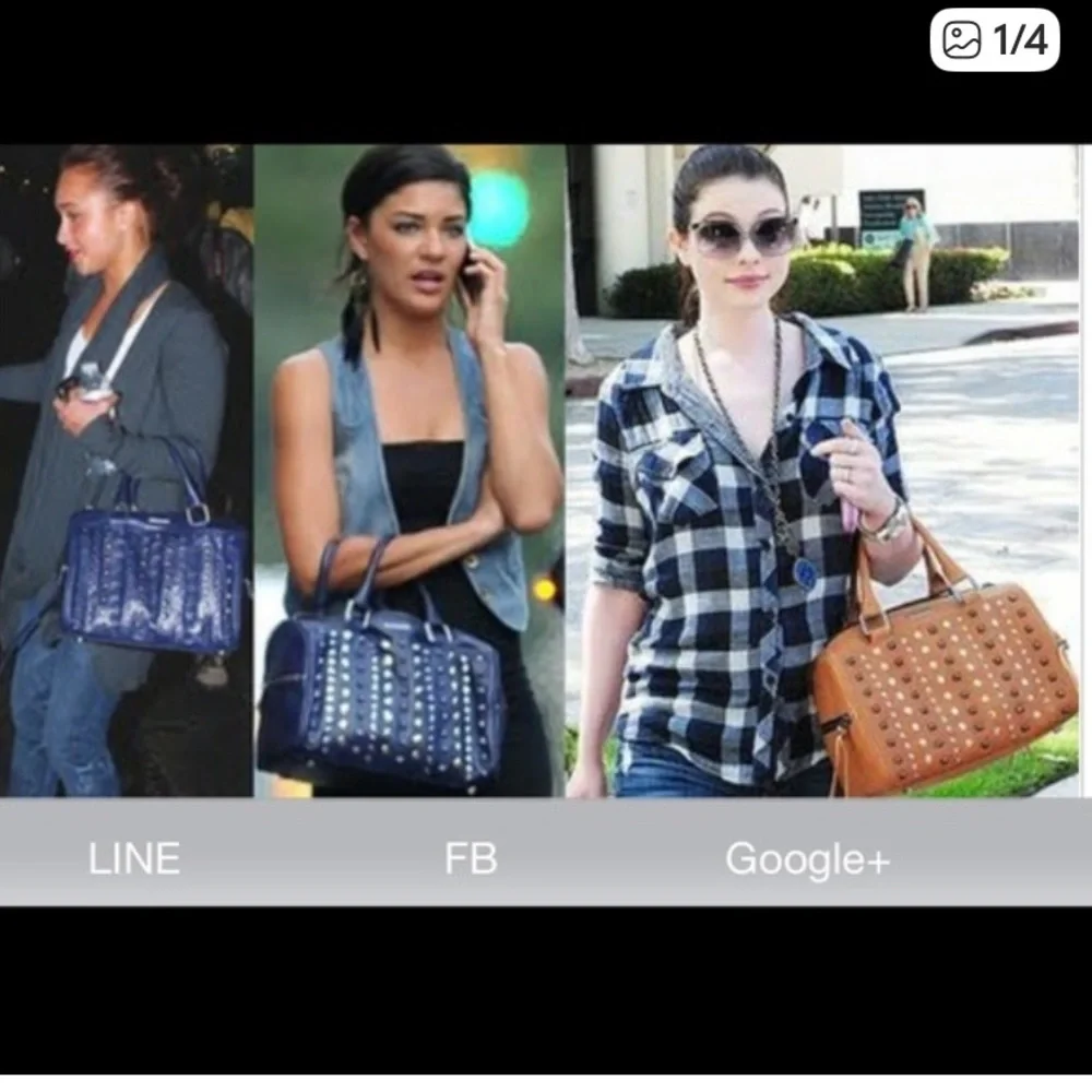 rebecca minkoff Linear Studded Flame bag